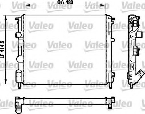 VALEO 732760 Radiator, engine cooling
